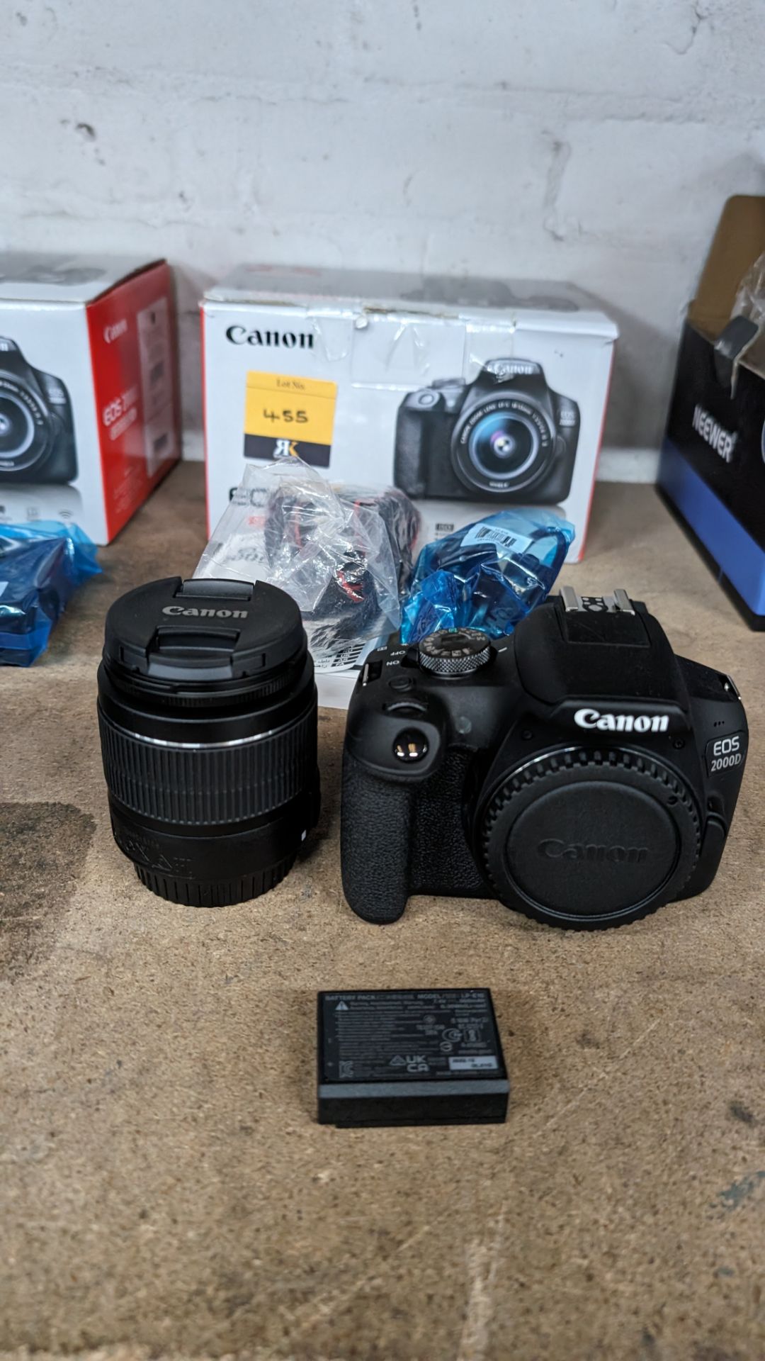 Canon EOS 2000D camera with EFS 18-55mm lens plus battery, charger, strap and more - Image 2 of 15