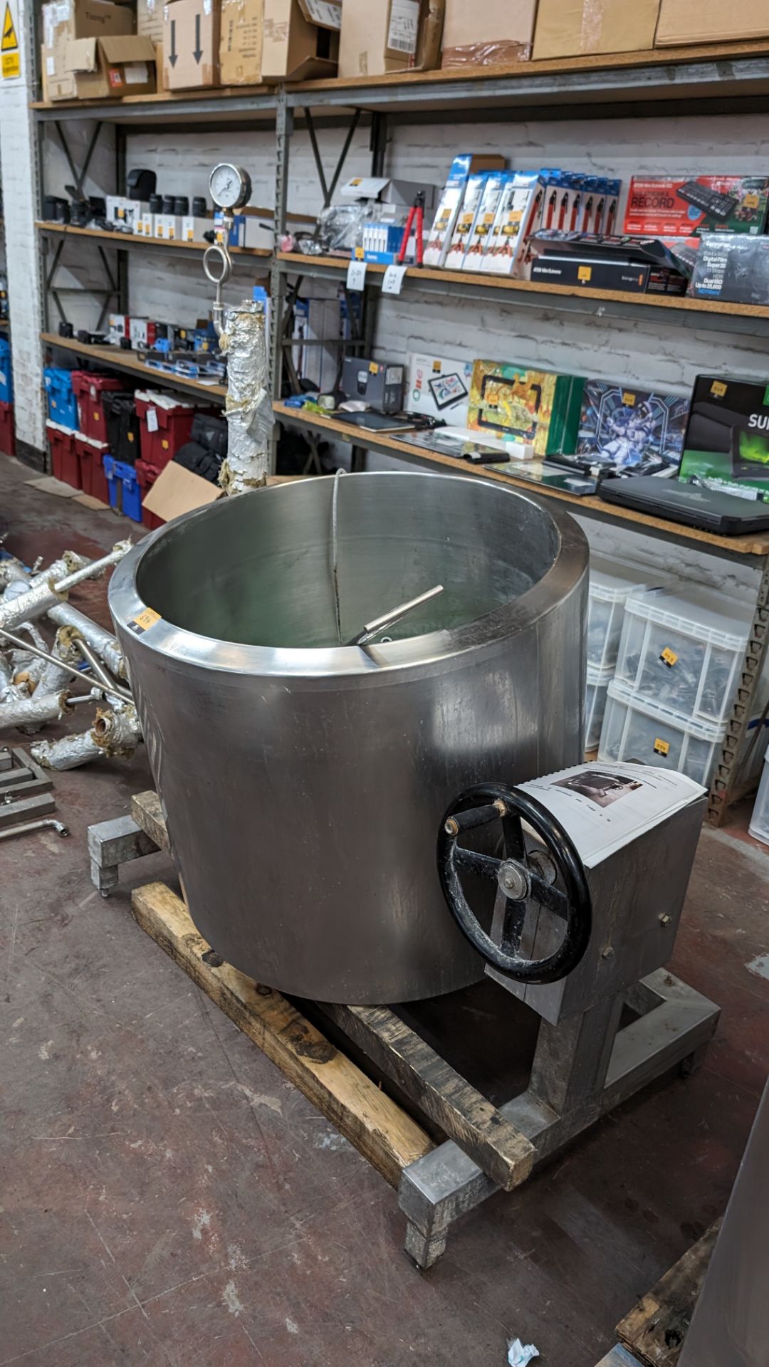 Multi-purpose mini dairy with folding spherical bottom, 200L. Understood to have been purchased in - Bild 4 aus 15