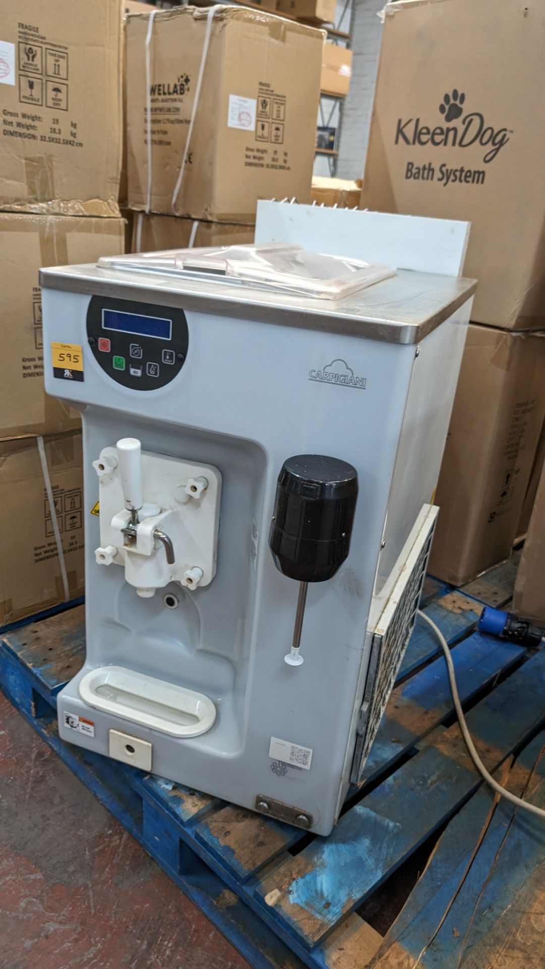 2021 Carpigiani model 191K M Commercial Soft Server Milkshake Machine with mounted spinner. - Image 6 of 16