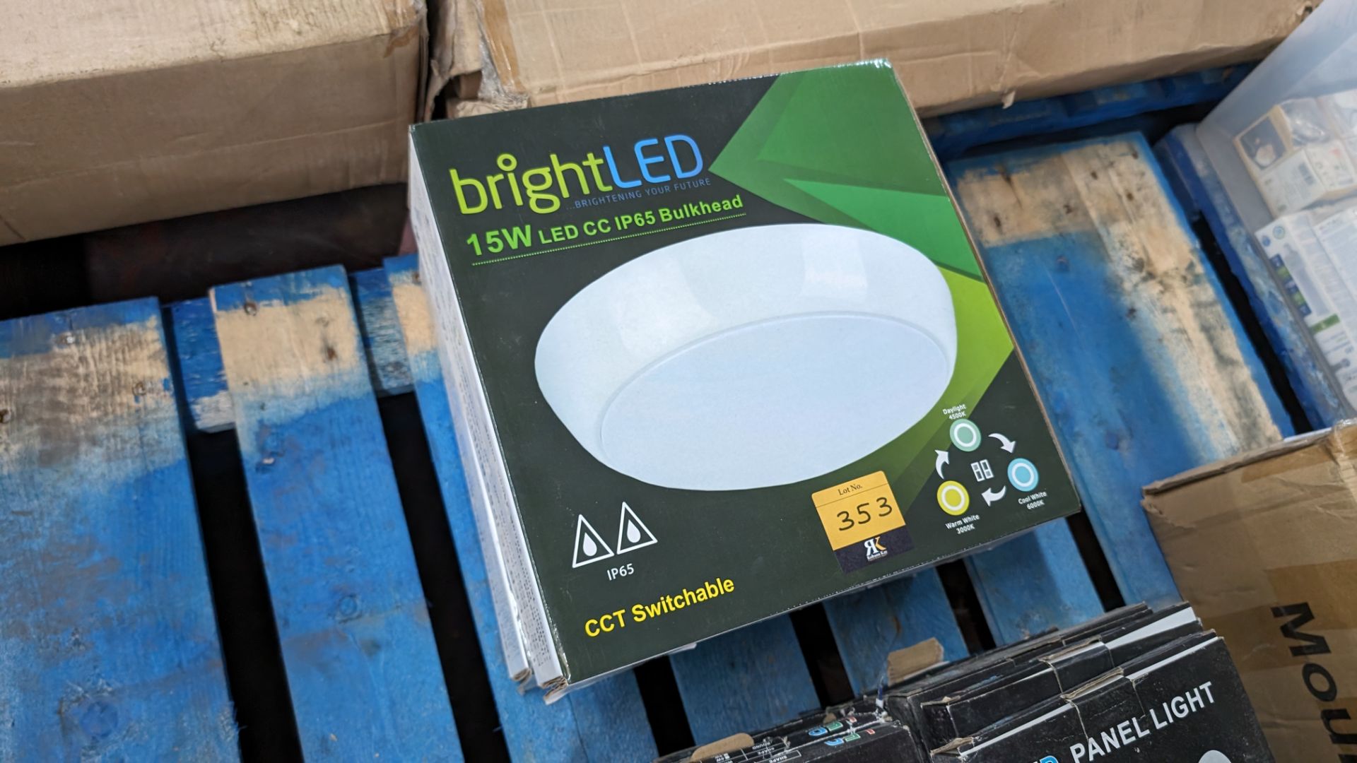 2 off large bright LED 15w IP65 bulk heads