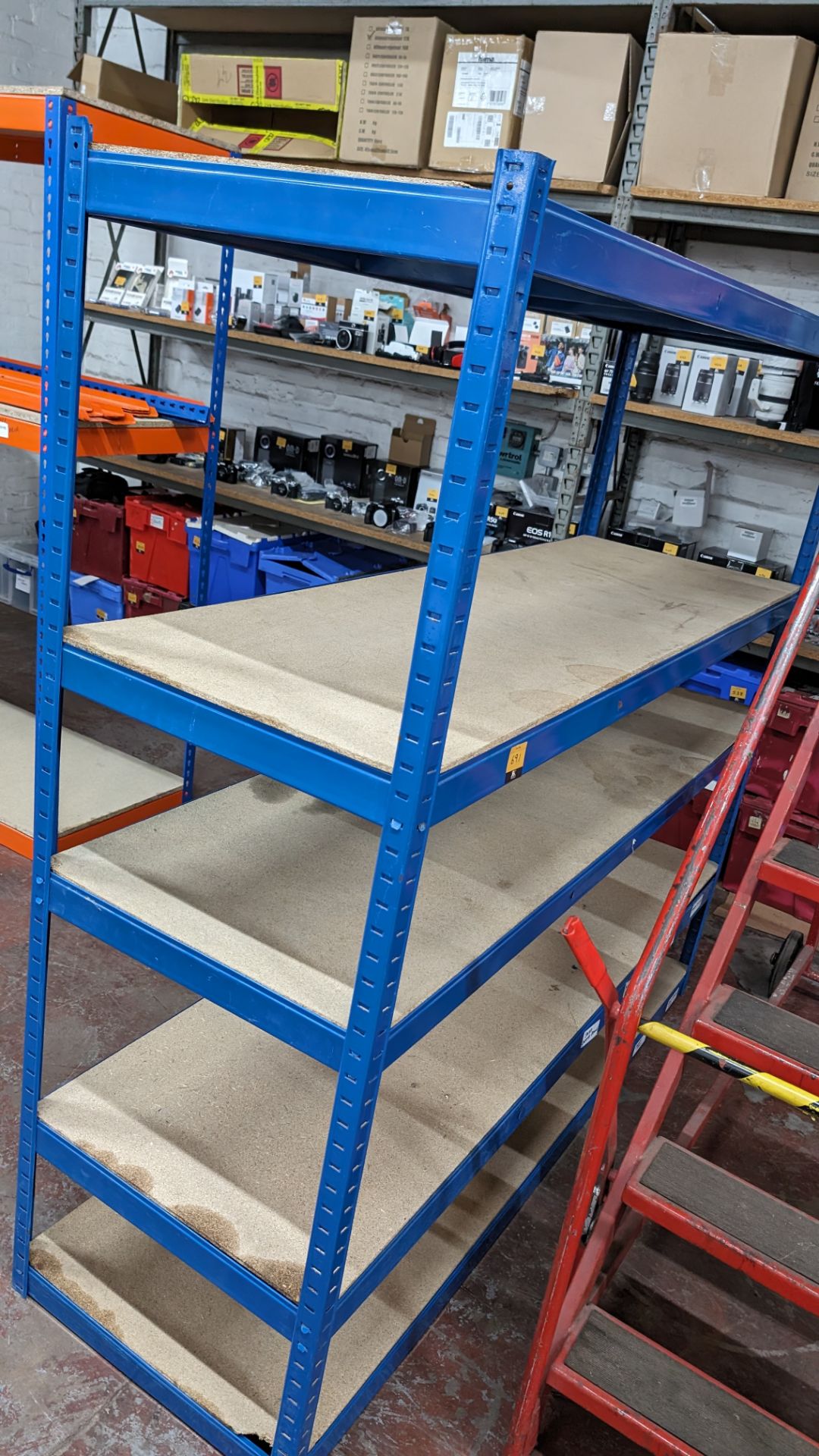 1 off five-shelf bay of bolt free racking, max dimensions approximately 1,800mm x 600mm x 1,790mm - Image 5 of 5