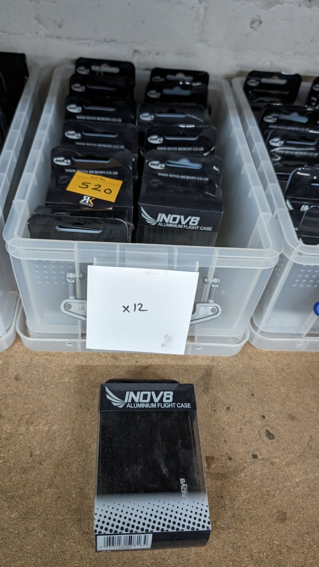 12 off Inov8 aluminium camera flight cases