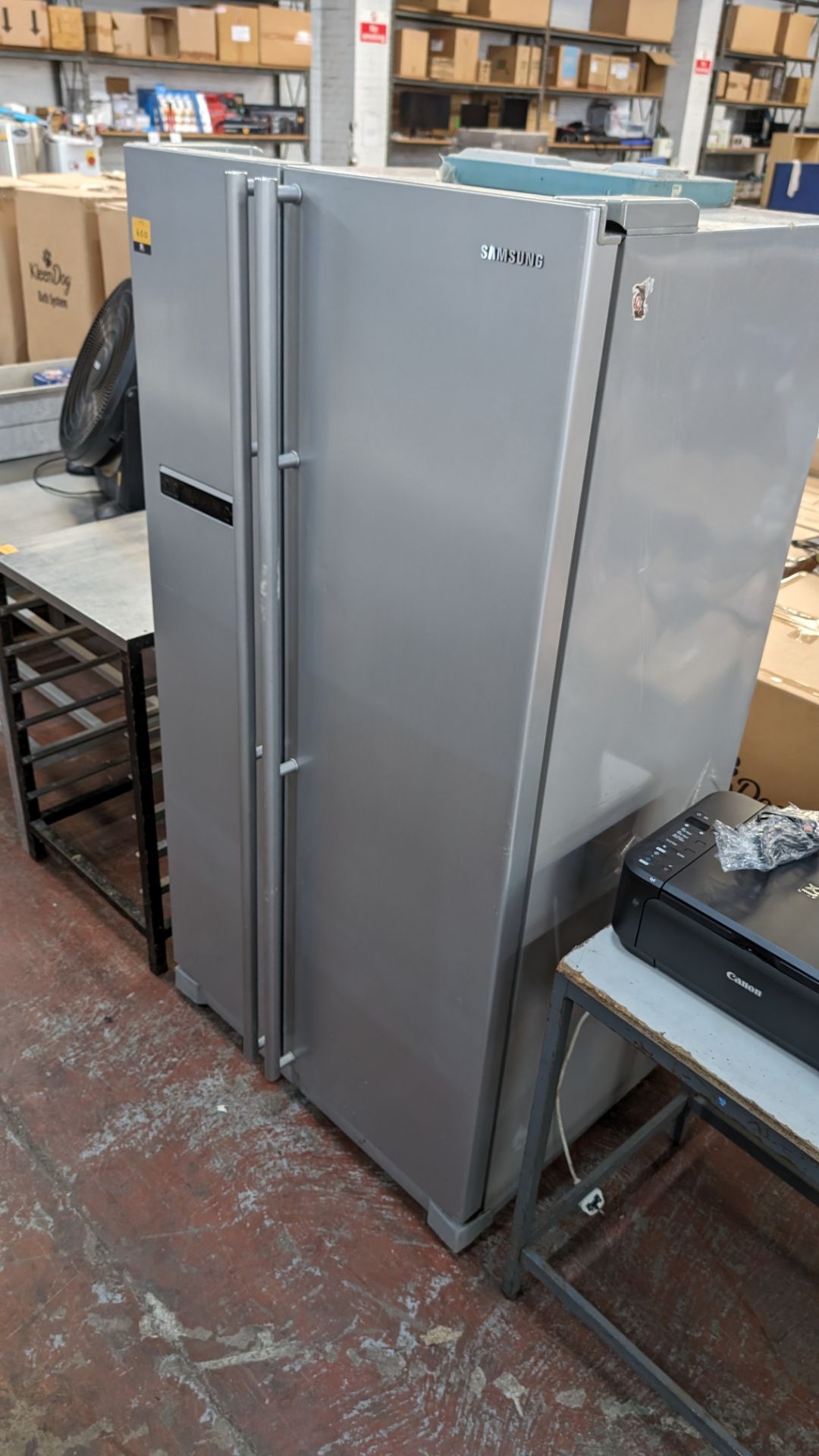 Samsung American Style silver fridge/freezer model RSA1NTPE - Image 4 of 13