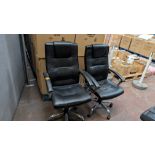 2 off leather executive chairs