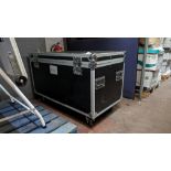 Large mobile flight case, external dimensions approx. 123cm x 78cm x 63cm