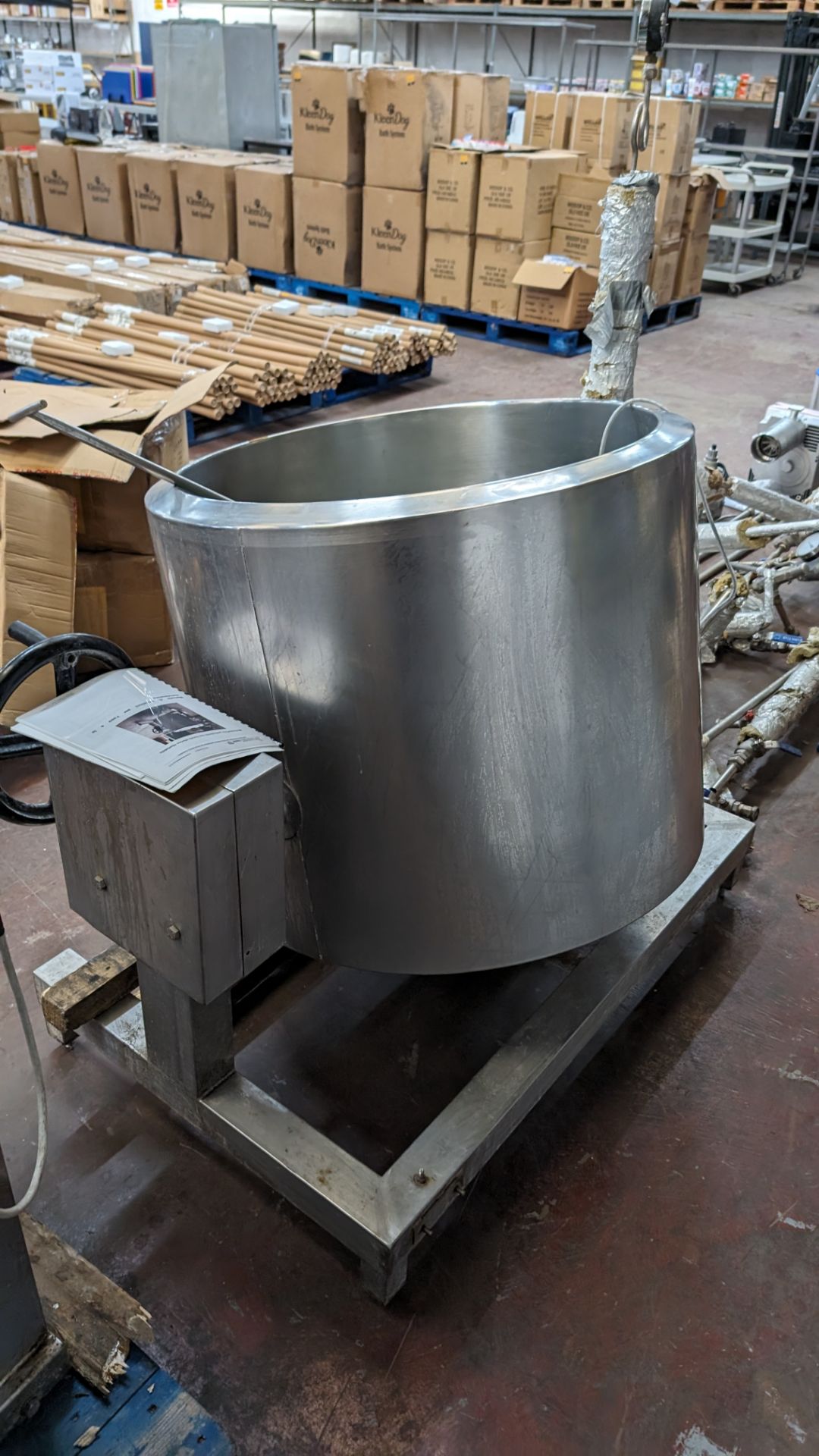 Multi-purpose mini dairy with folding spherical bottom, 200L. Understood to have been purchased in - Bild 11 aus 15