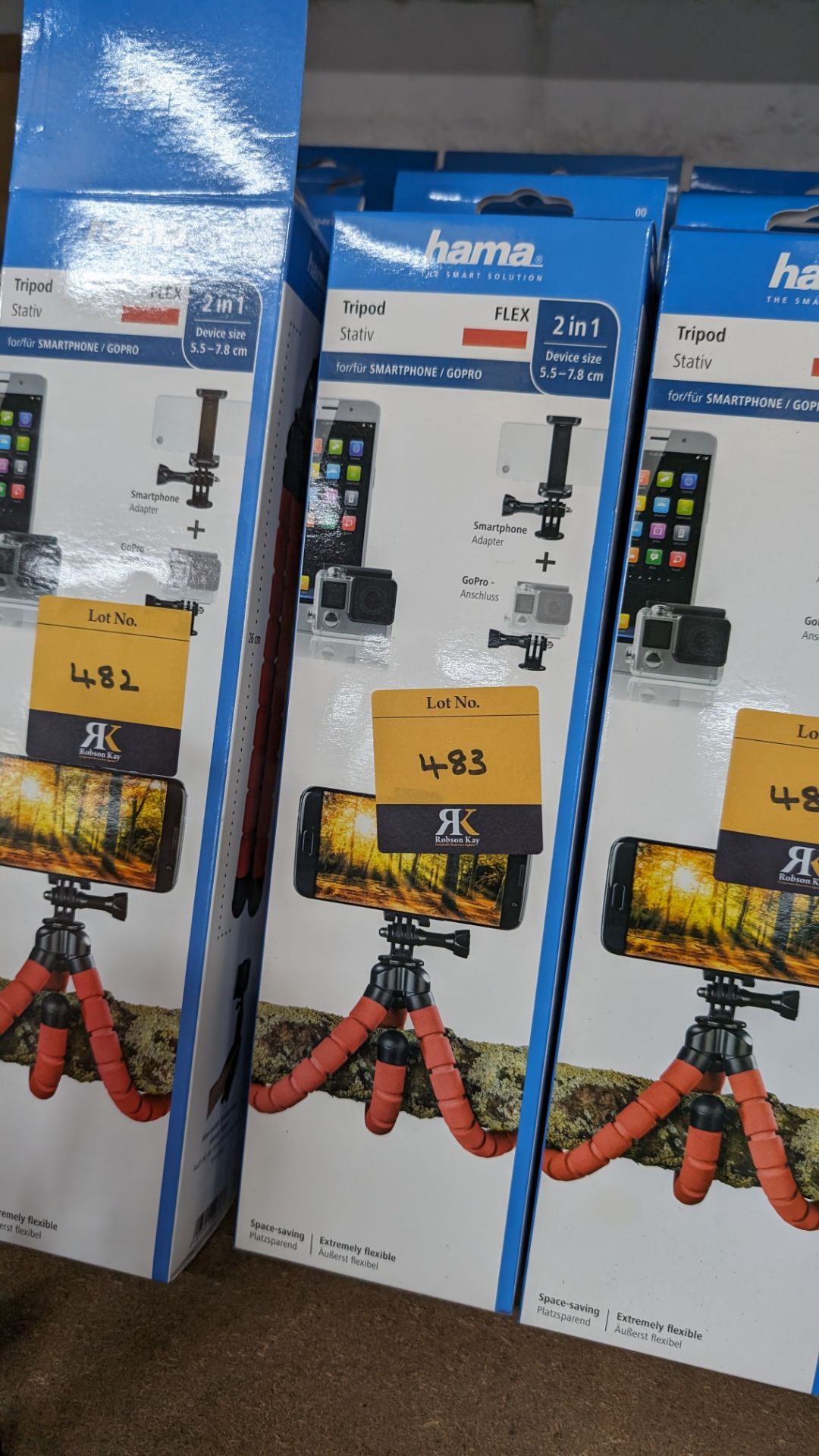 6 off Hama Stativ tripods, model Flex 2-in-1