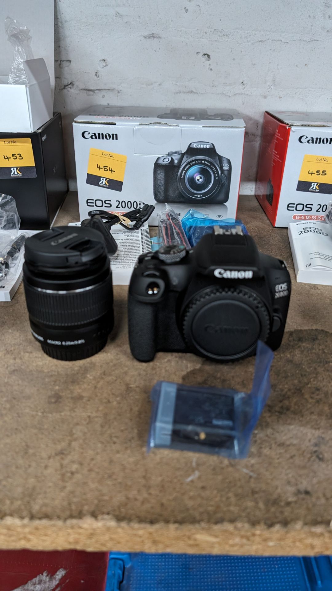 Canon EOS 2000D camera with EFS 18-55mm lens plus battery, charger, strap and more - Image 15 of 16