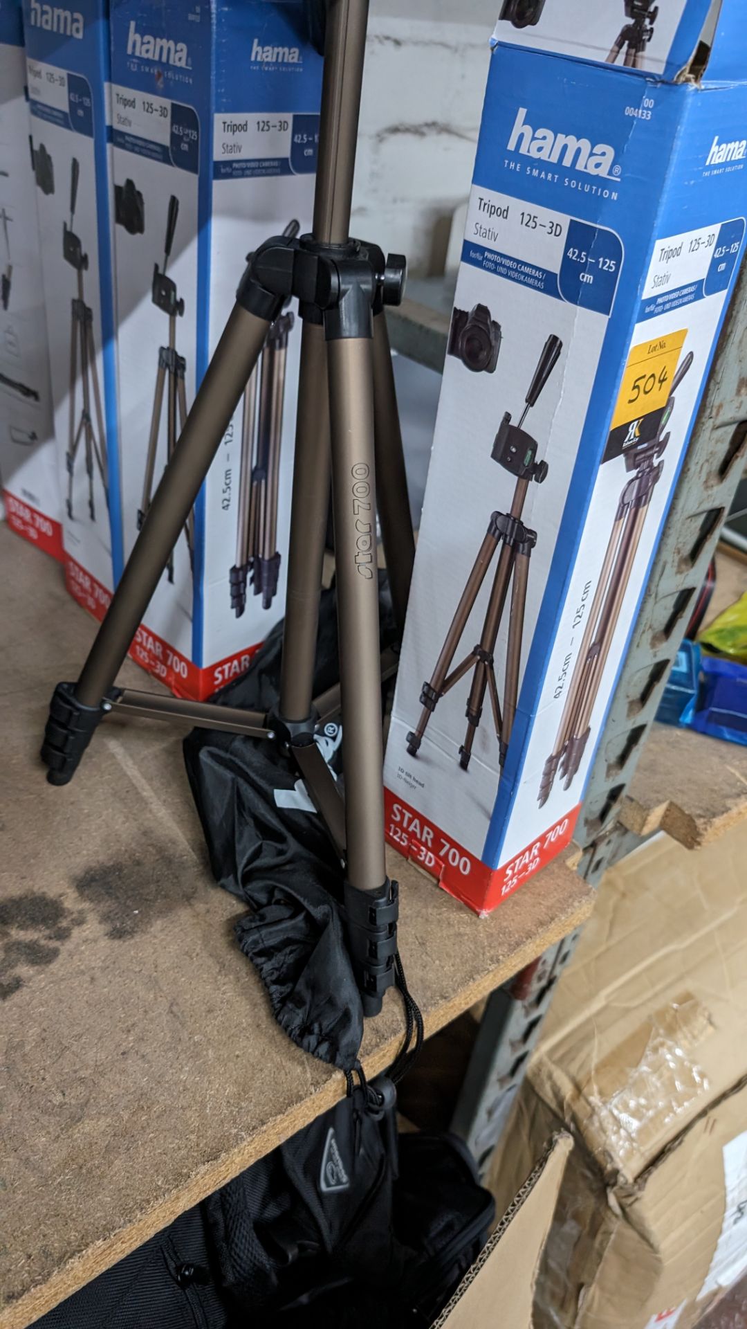 4 off Hama Star 700 tripods, 125-3D, 42.5-125cm - Image 6 of 6