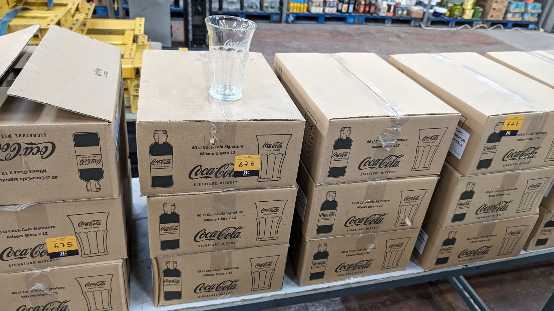 72 off Coca Cola 40cl Signature mixers glasses - 6 cartons