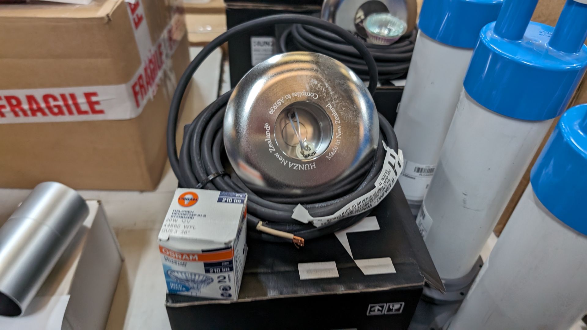 5 off Hunza stainless steel pool lights, including 5 off Hunza and other pool light canisters - Bild 6 aus 12