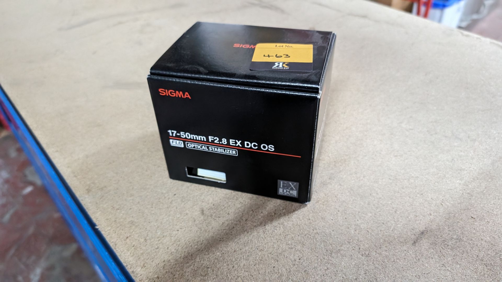 Sigma 17-50mm f2.8 EX DC OS optical stabilizer lens, including soft carry case