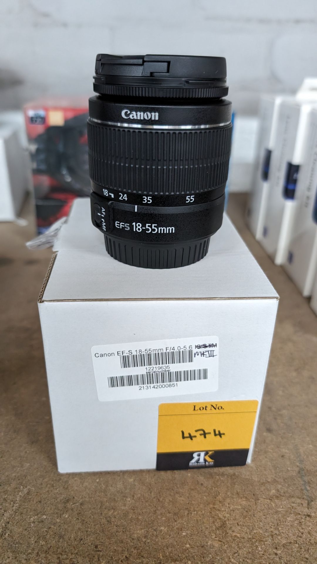 Canon EFS 18-55mm lens. MK III