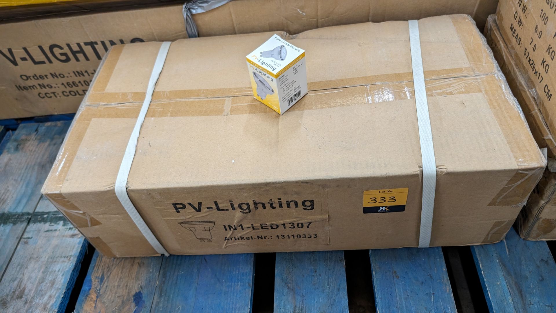 100 off GU10 LED bulbs, 4.8w, 300 lumens, warm white, 220-240v, 25000 hours - 1 carton