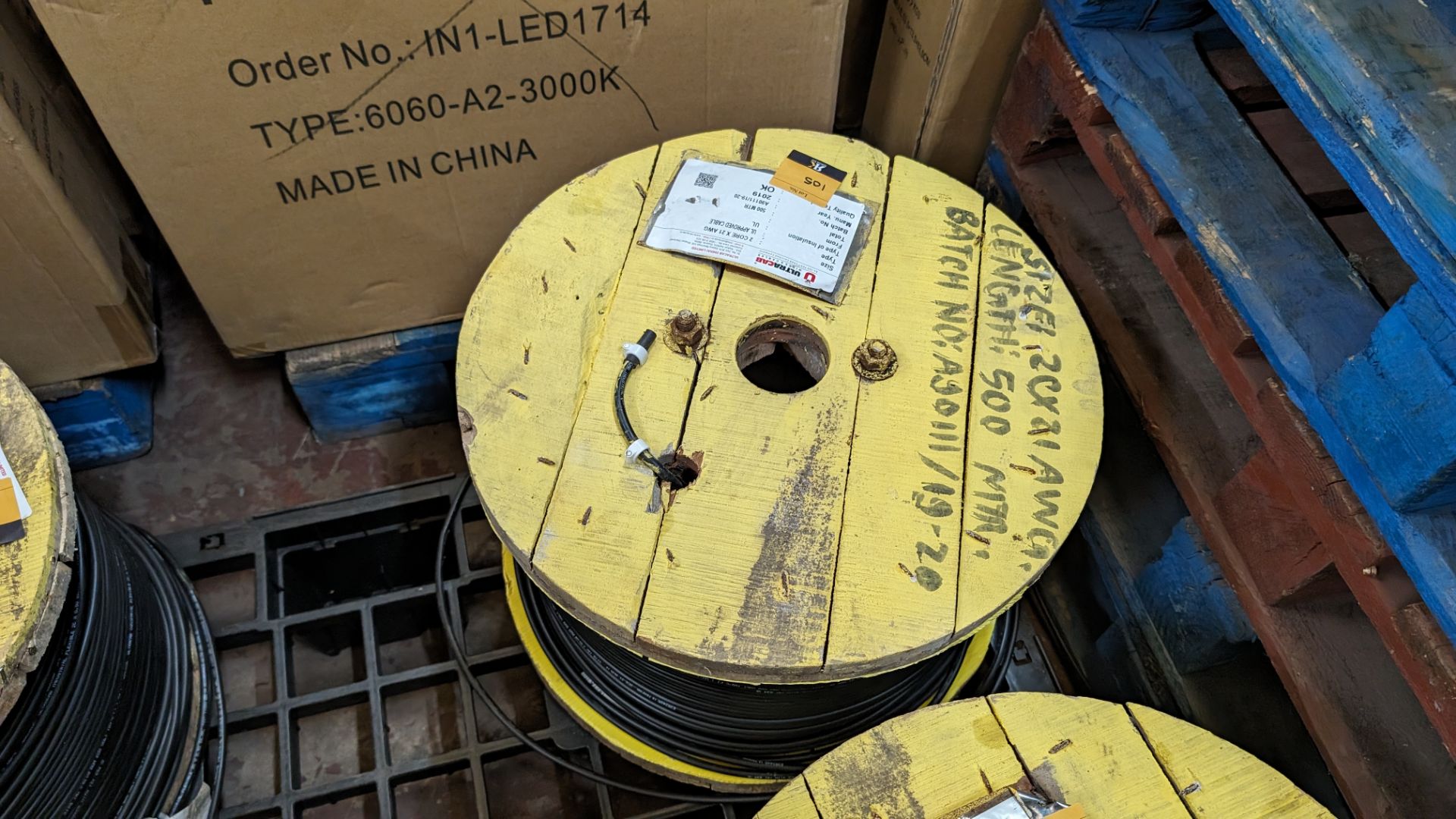 1 off 500m reel of 2core x 21AWG cable