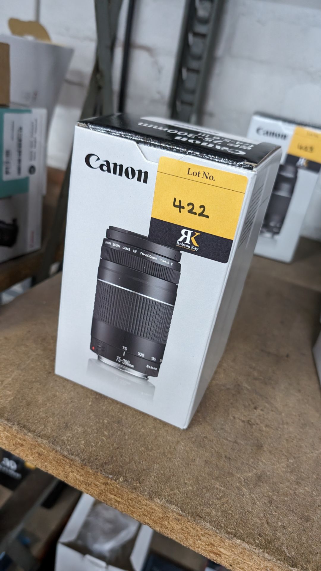 Canon EF 75-300mm lens, f/4-5.6 III