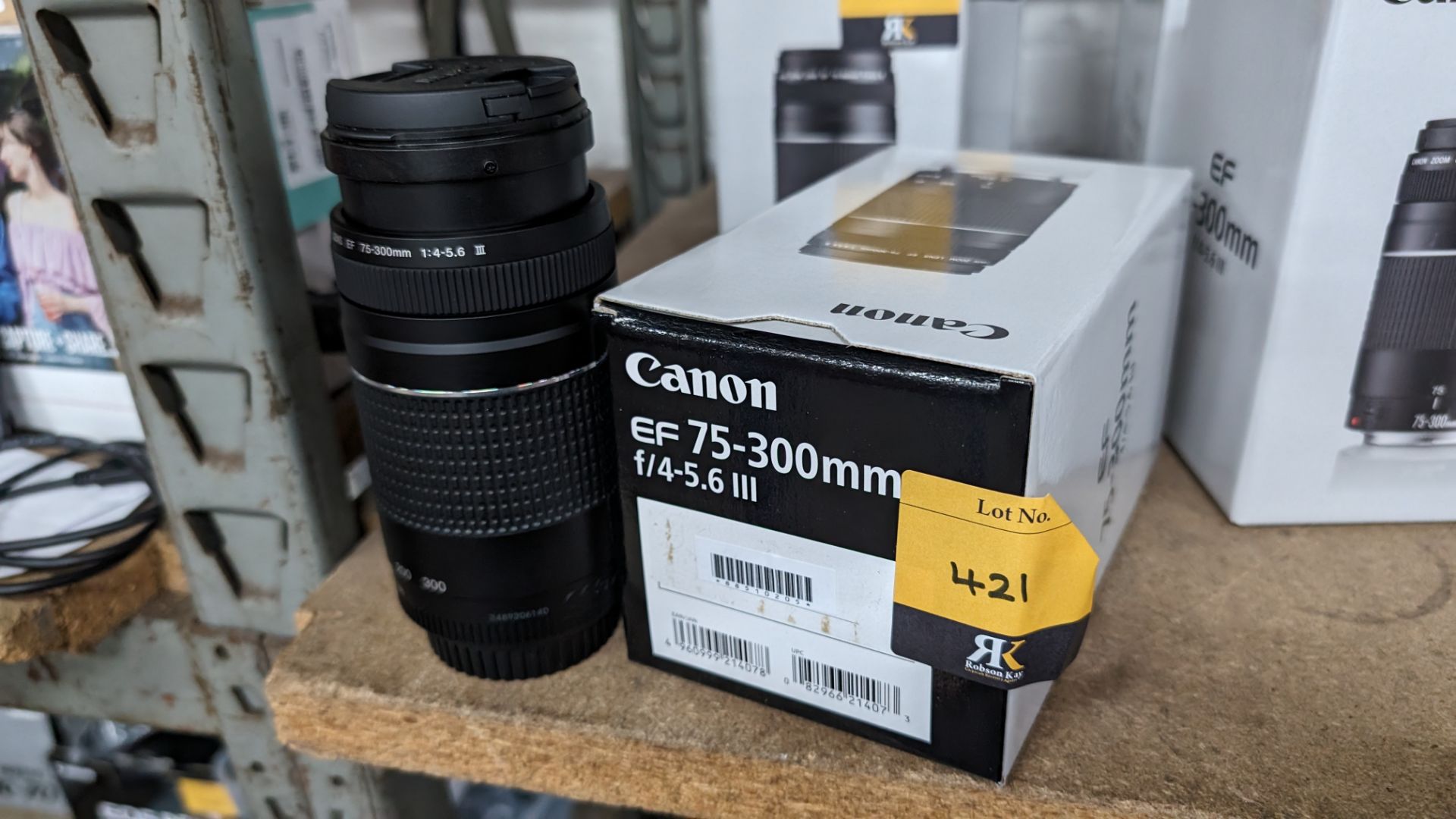 Canon EF 75-300mm lens, f/4-5.6 III - Image 2 of 14