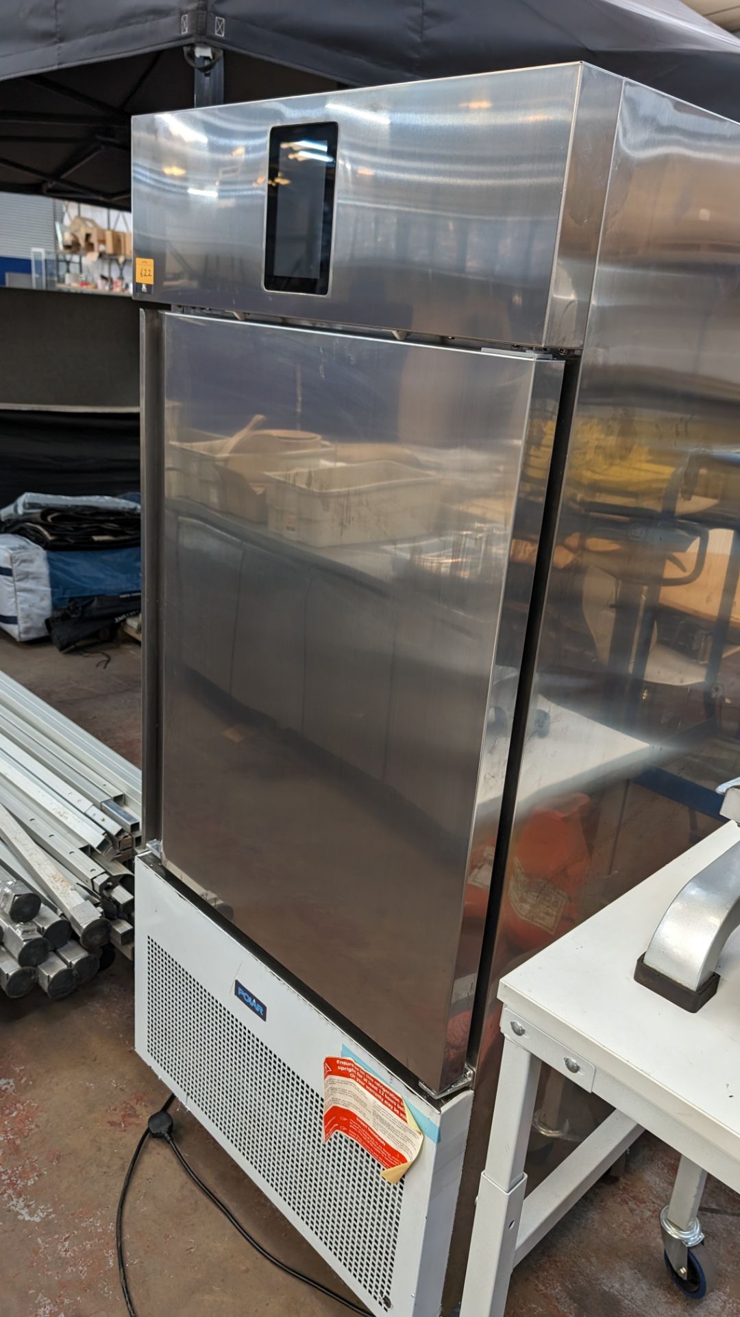 Polar Refrigeration mobile stainless steel commercial blast chiller with touchscreen controls - Bild 8 aus 9