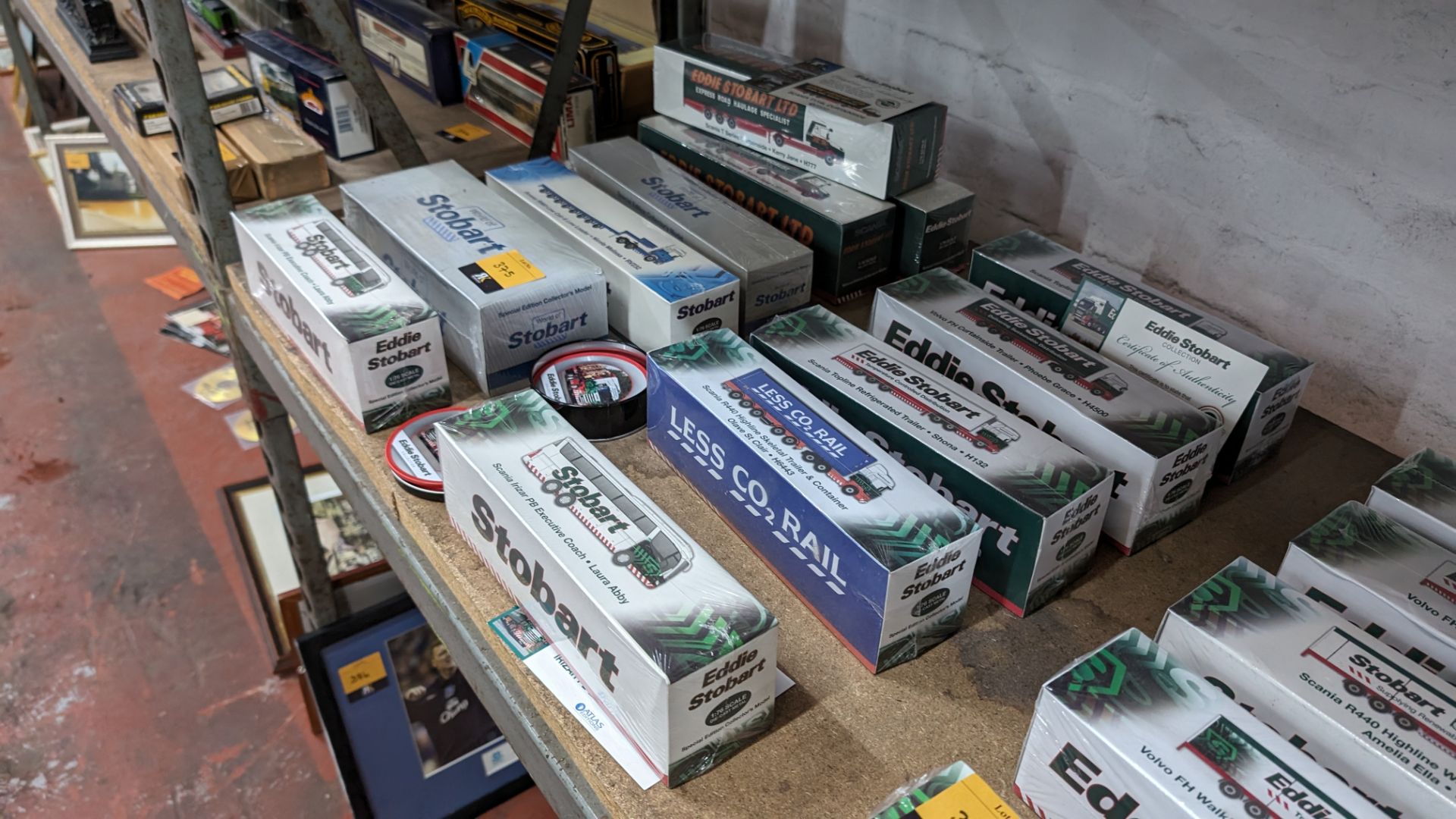 Mixed Eddie Stobart lot comprising 12 assorted model vehicles plus tin of coasters - Image 14 of 15