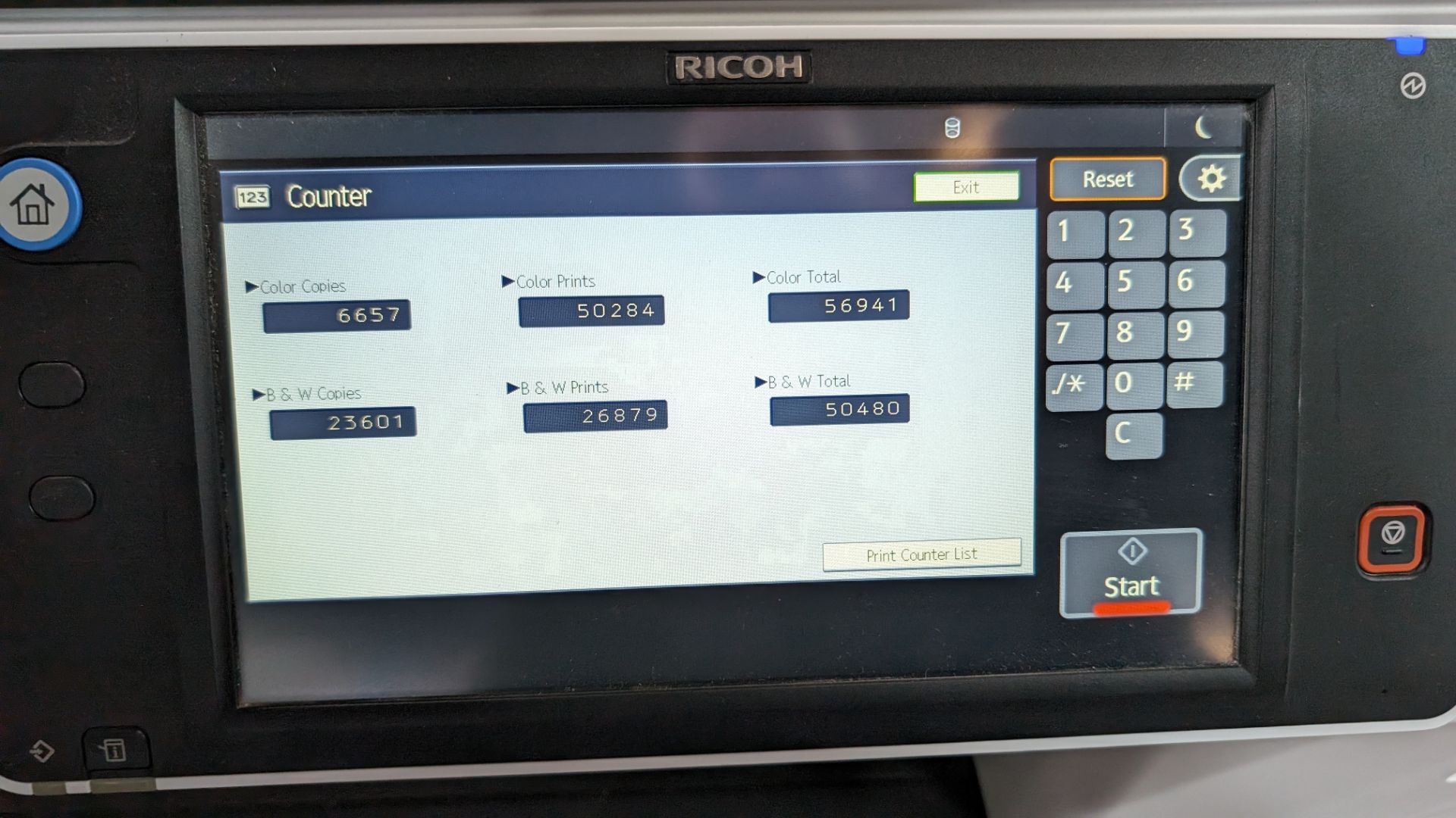 Ricoh MP C3003 floor standing copier with touchscreen controls, ADF, twin paper cassettes & more - Image 7 of 18