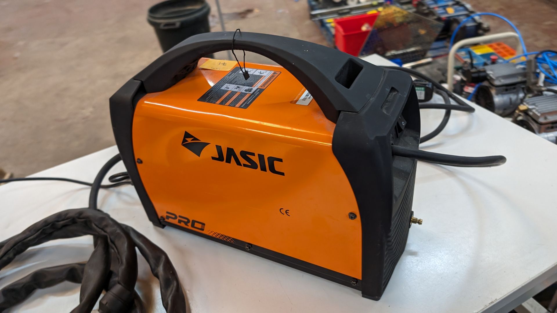 Jasic Pro tig 200 AC/DC pulse welder, including welding mask, box of consumables & other items as pi - Image 10 of 23