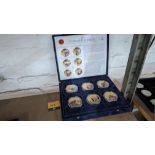 Diamond Jubilee set of 6 decorative coins including presentation case