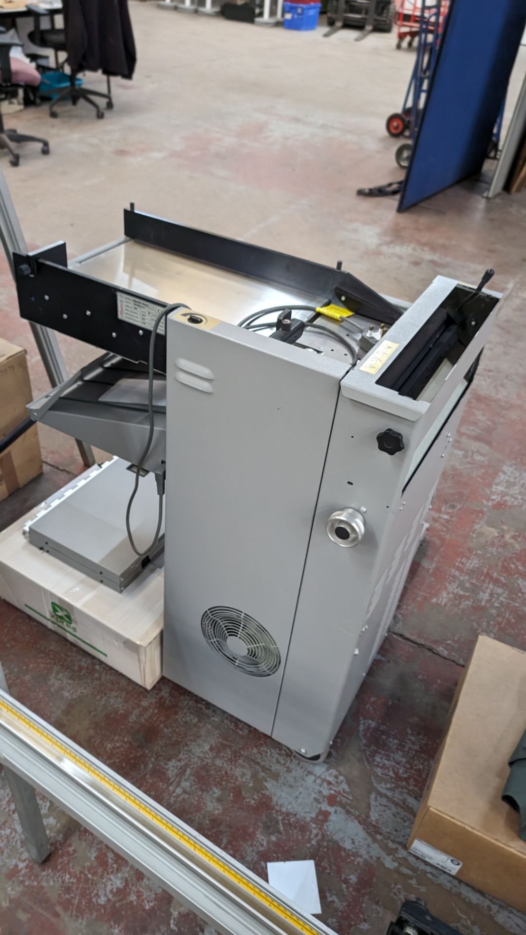 Morgana Major folding machine with creaser, including box of additional items & paperwork located to - Image 11 of 18