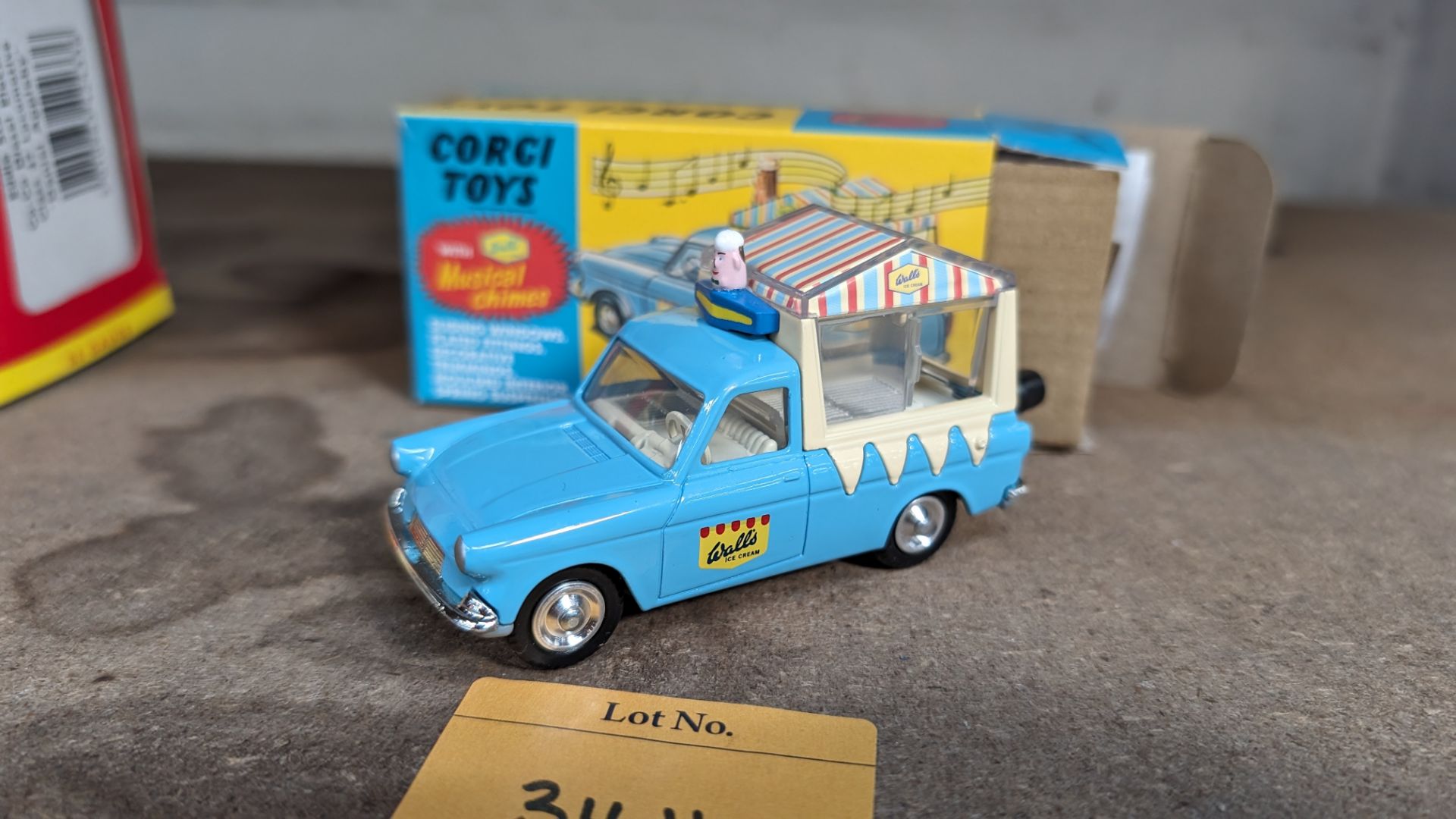 Corgi Toys musical Wall's ice cream van on Ford Thames 474 with musical chimes - Image 7 of 11