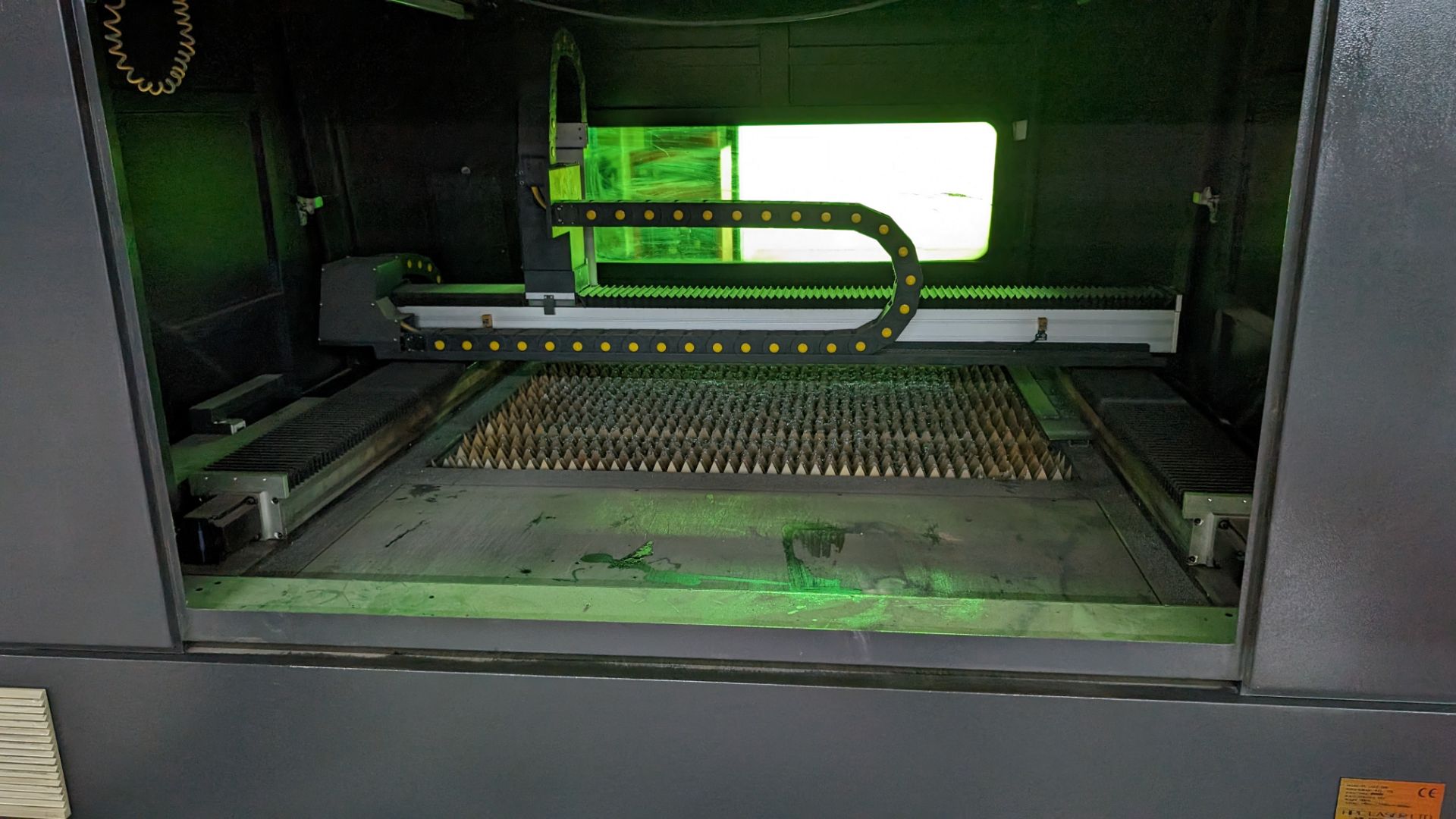2021 HPC LS1390 1000W IPG fibre laser cutting machine. Includes external chiller. Includes extractio - Bild 30 aus 41