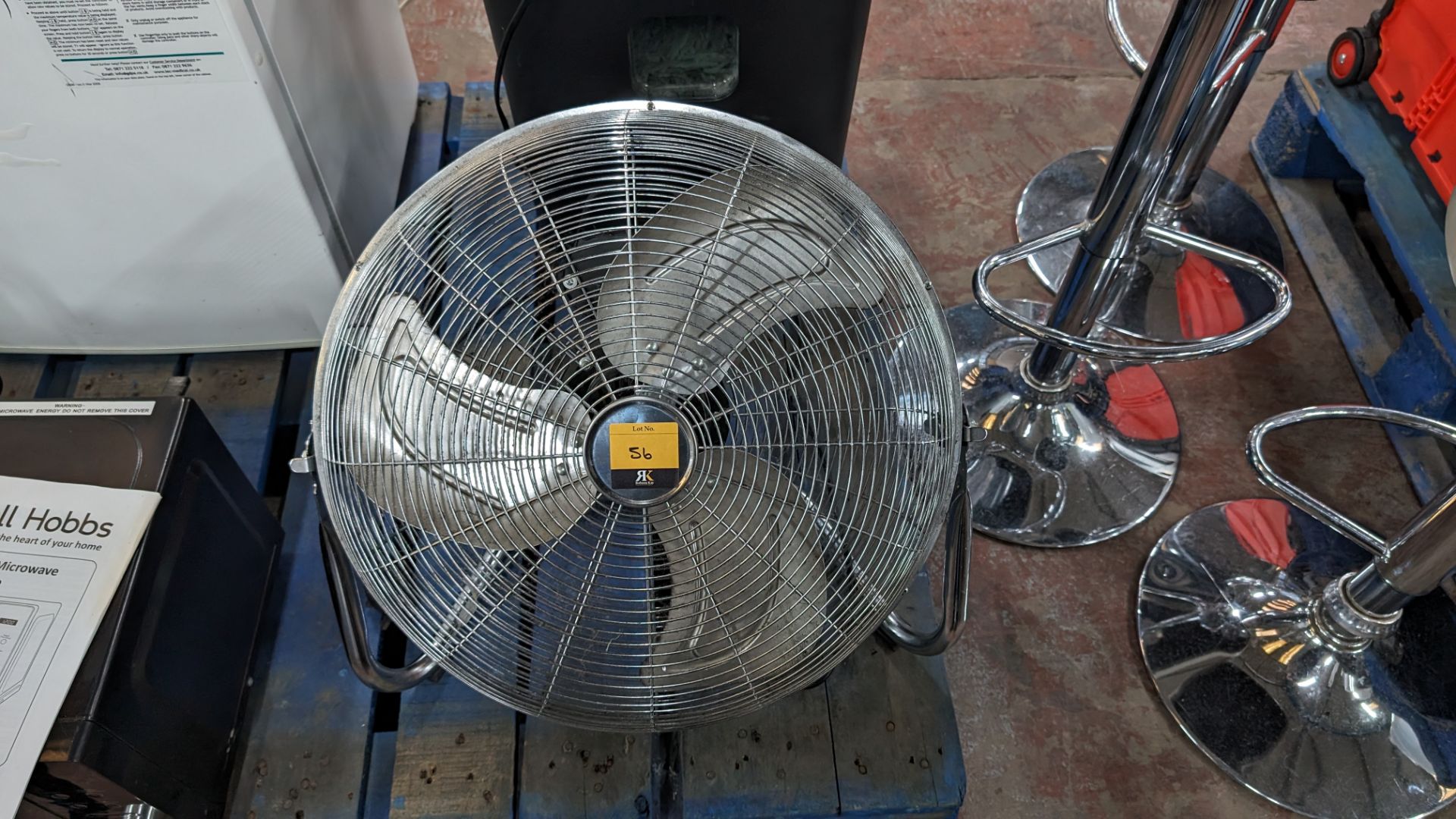 Large metal fan