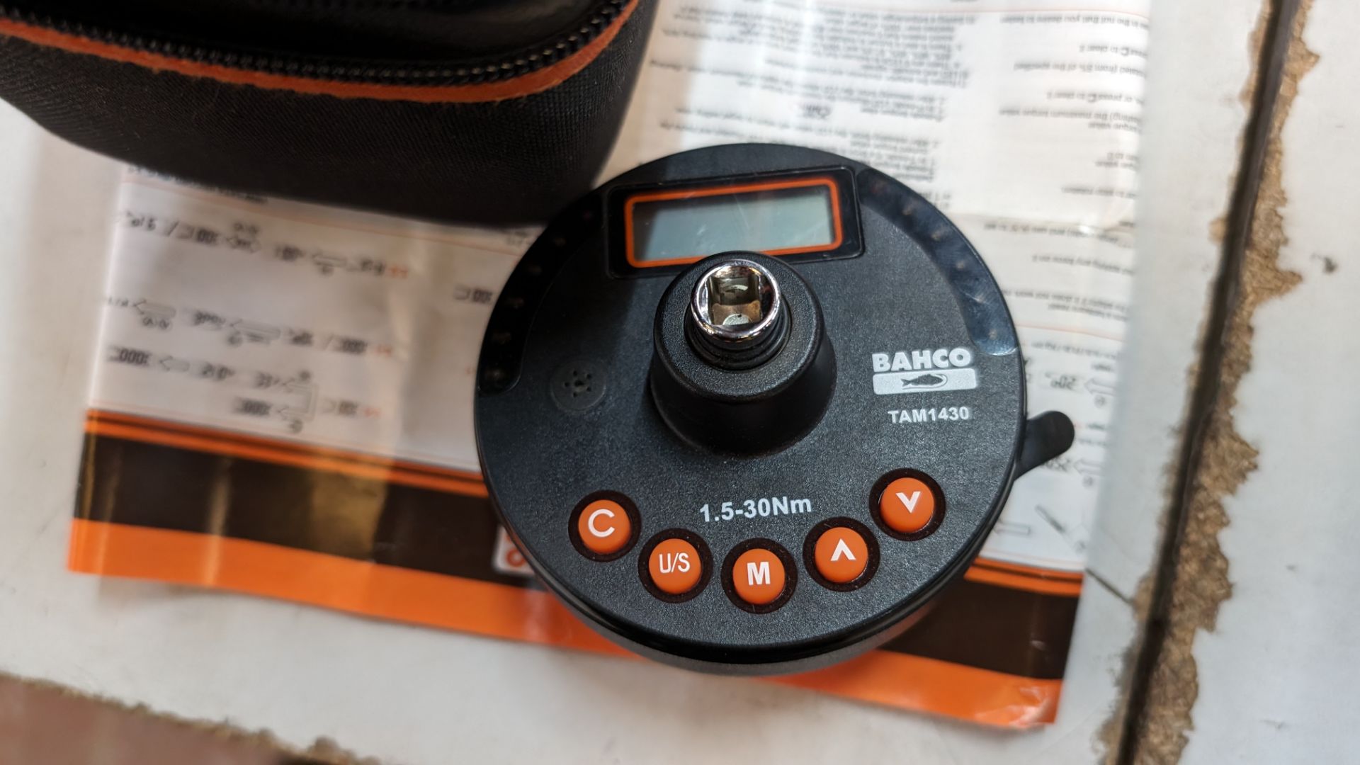 Bahco model TAM1430 electronic torque/angle measuring adaptor in case - Image 4 of 8