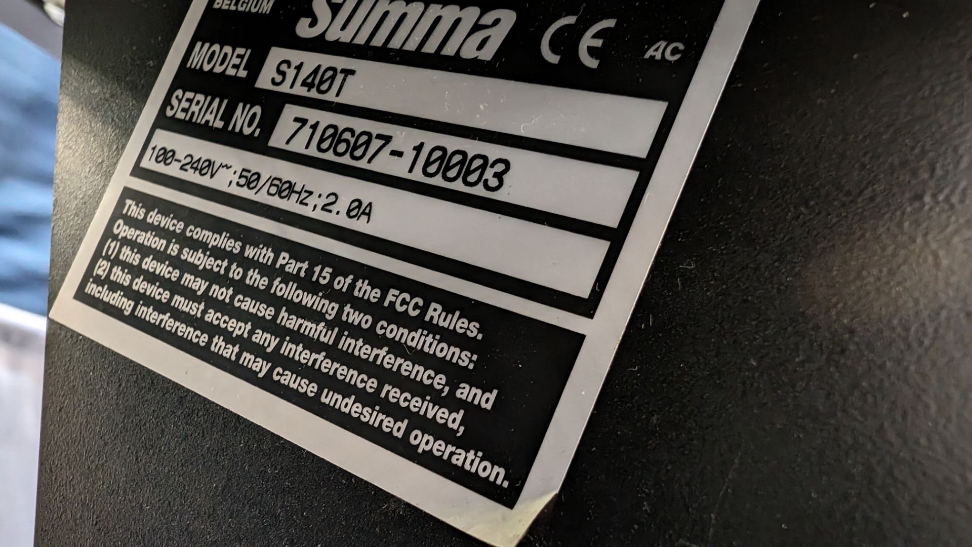 Summa S140 T-series vinyl cutter, 1400mm capacity - Bild 3 aus 11