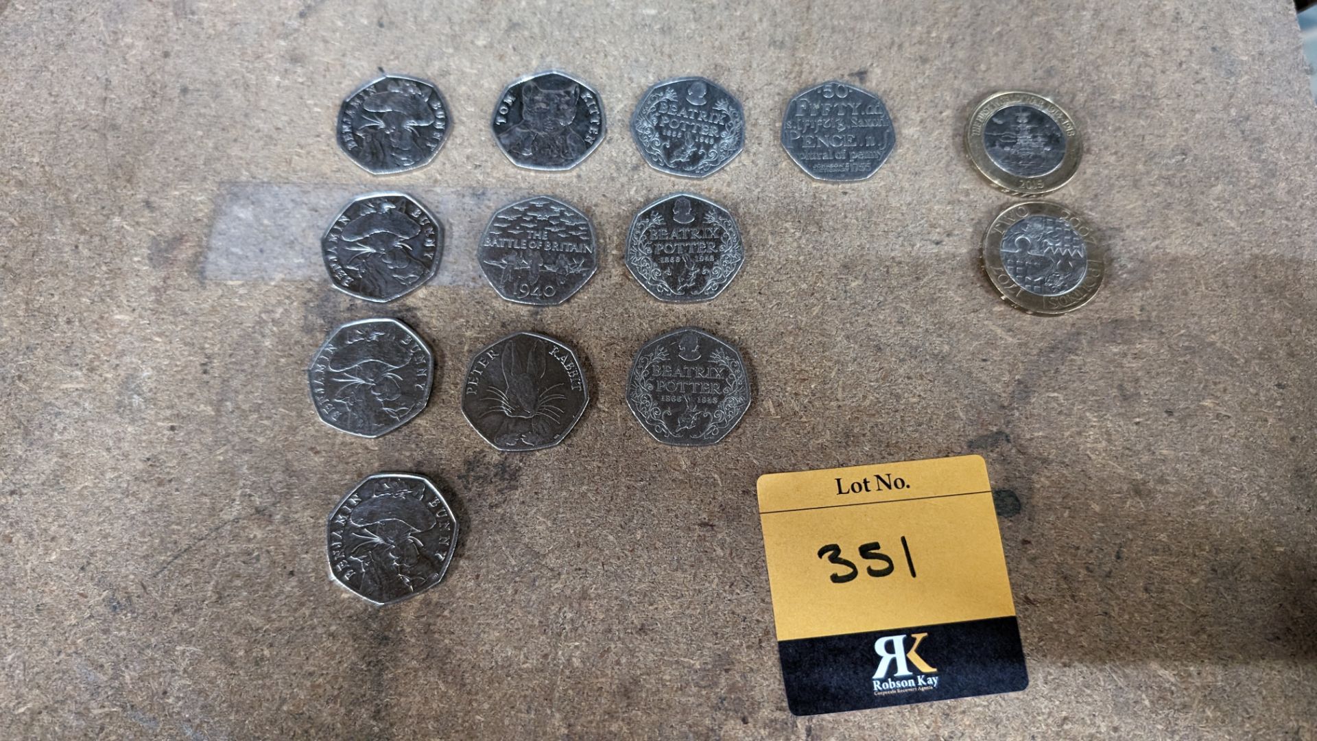 13 assorted 50p & other limited edition coins