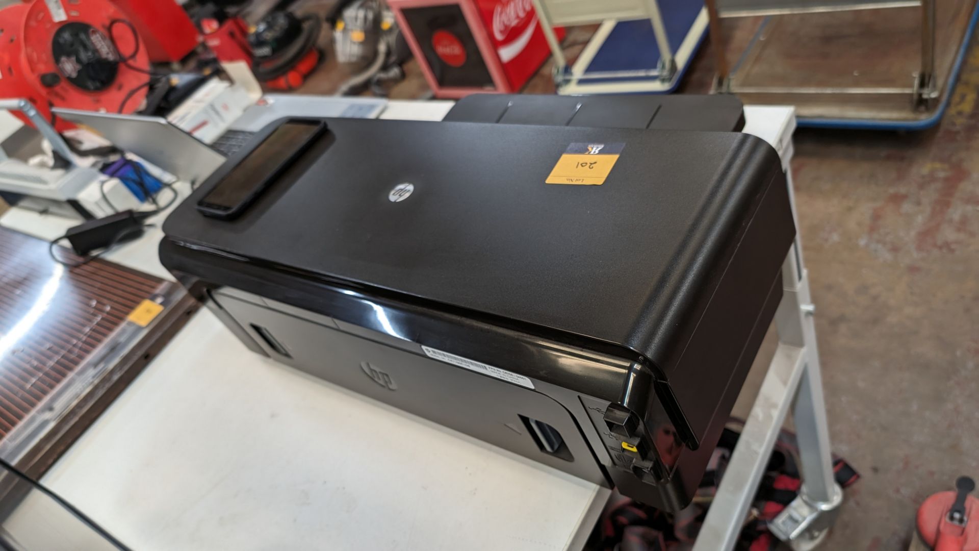 Mixed office equipment lot comprising HP OfficeJet 7110 printer (requires an external power supply), - Image 7 of 13