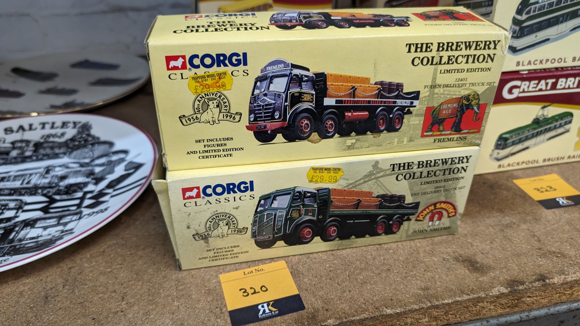 2 off Corgi classics brewery collection limited edition delivery truck sets (John Smiths & Fremlins)