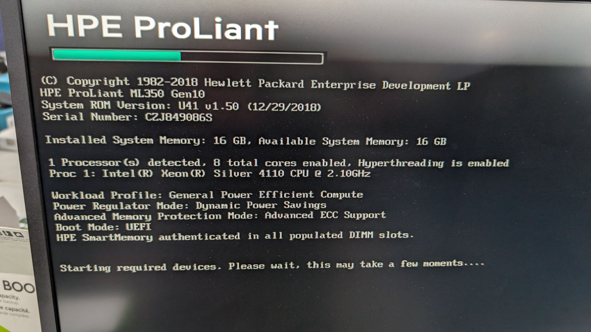 HP Proliant ML350 Gen 10 server including hot swap hard drives - Image 2 of 17