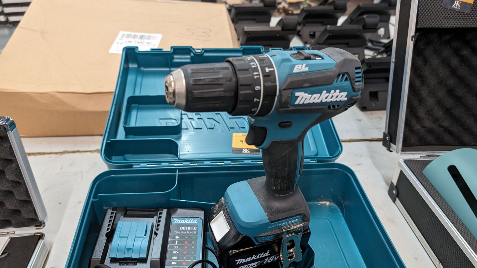Makita cordless driver model DHP485 including 18V battery, charger & dedicated case - Image 4 of 12