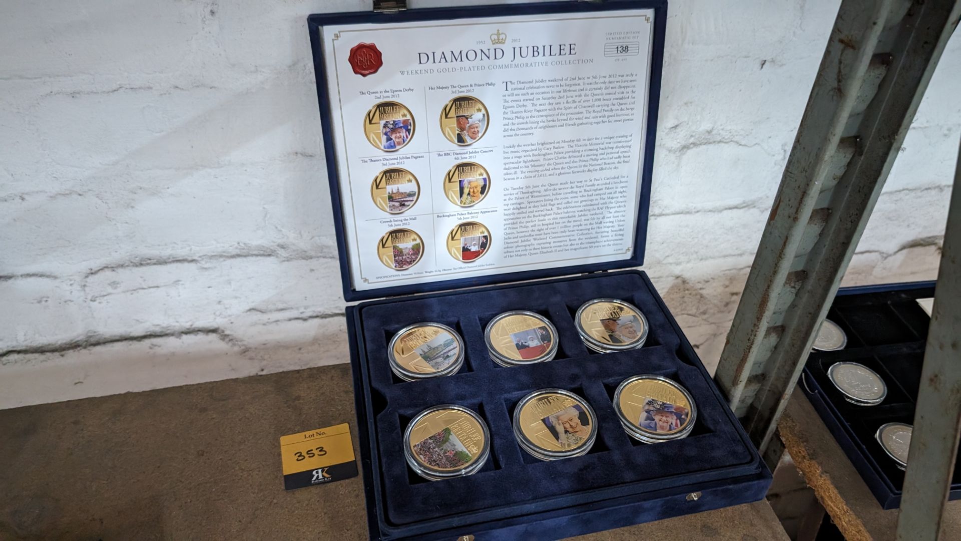 Diamond Jubilee set of 6 decorative coins including presentation case - Image 2 of 12