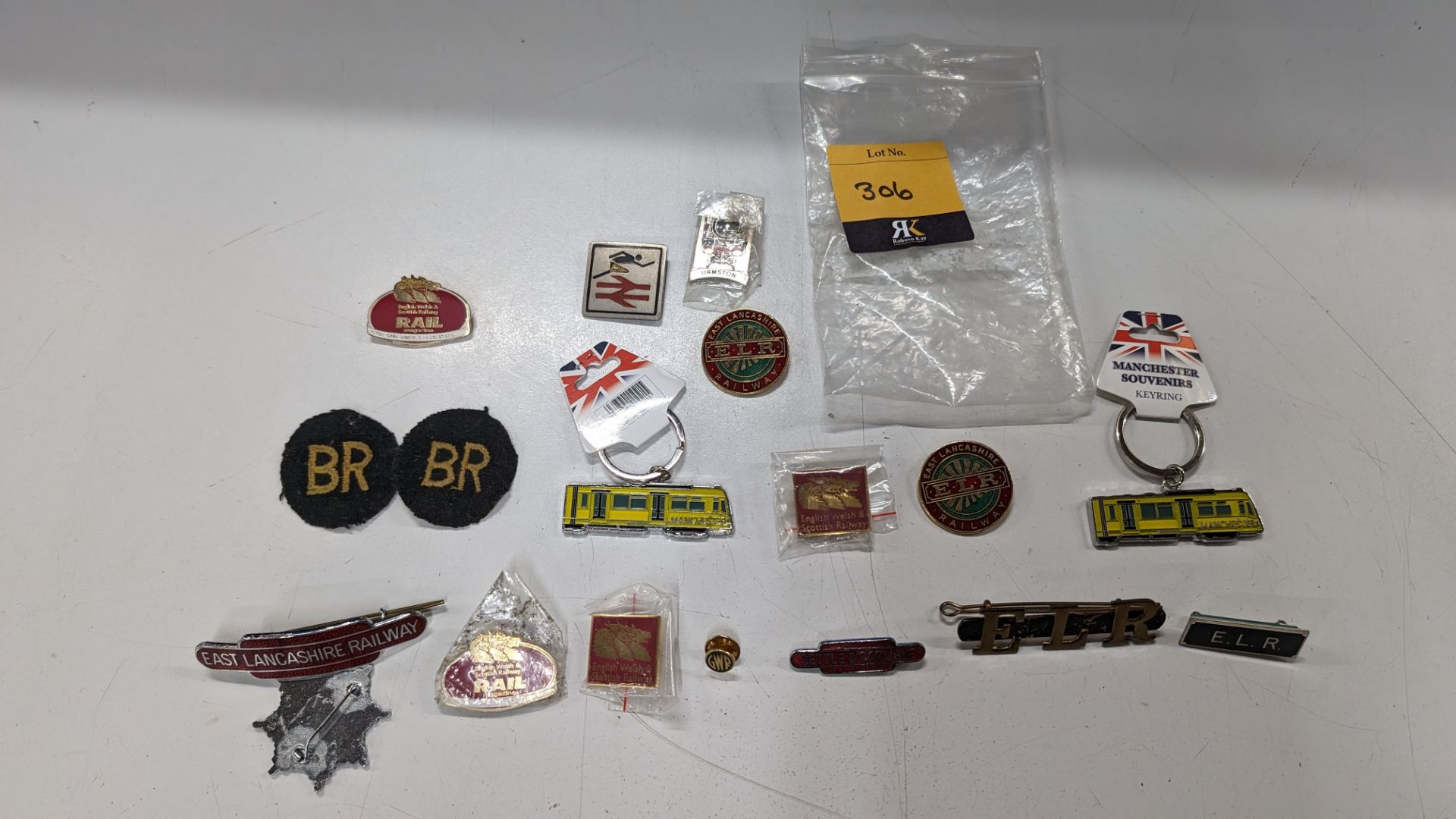 Quantity of railway related badges