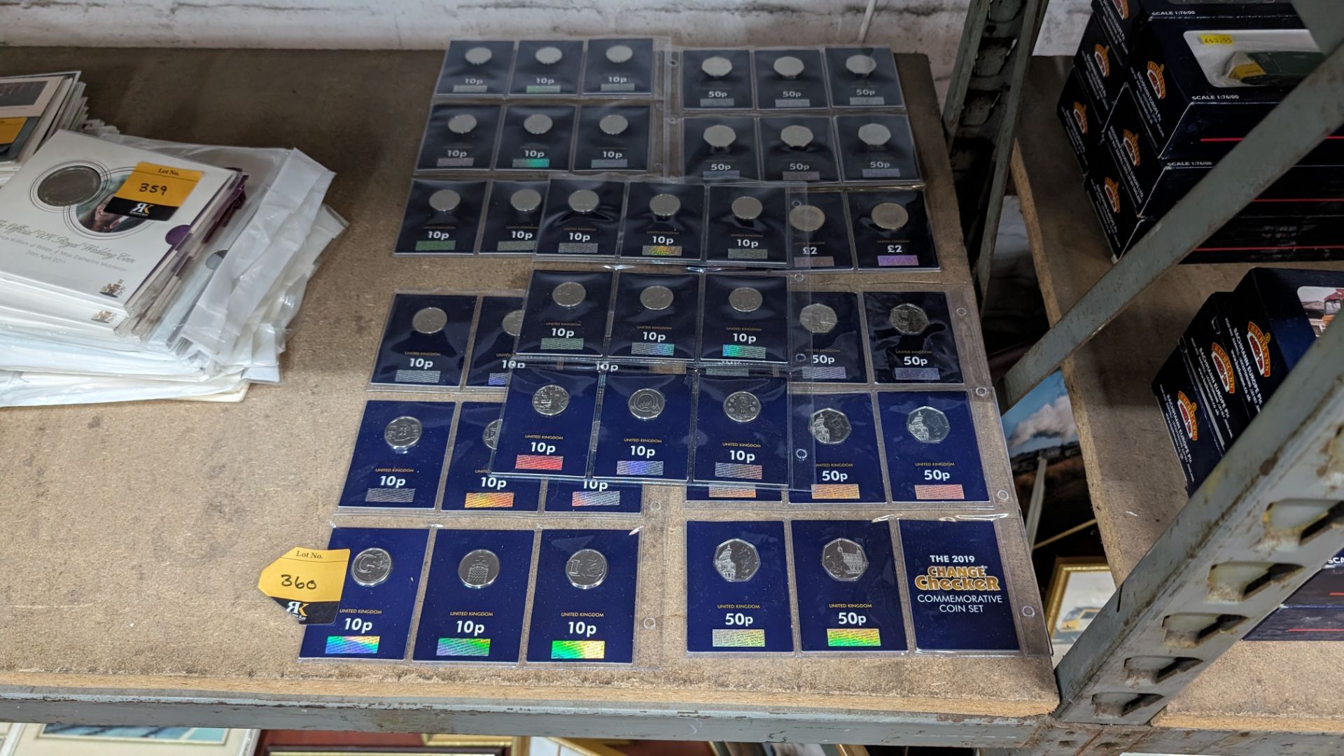 Quantity of 2019 Change Checker commemorative coins in 5 sheets, comprising 44 coins in total - Image 2 of 14
