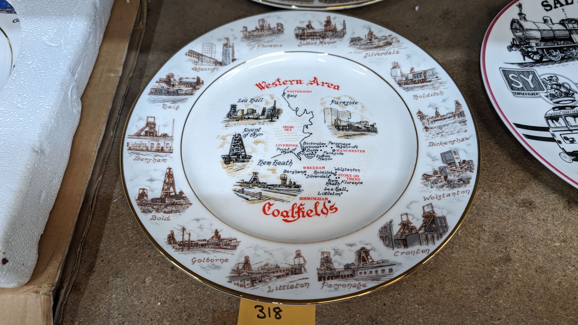 2 off Edwardian decorative plates - Image 3 of 8