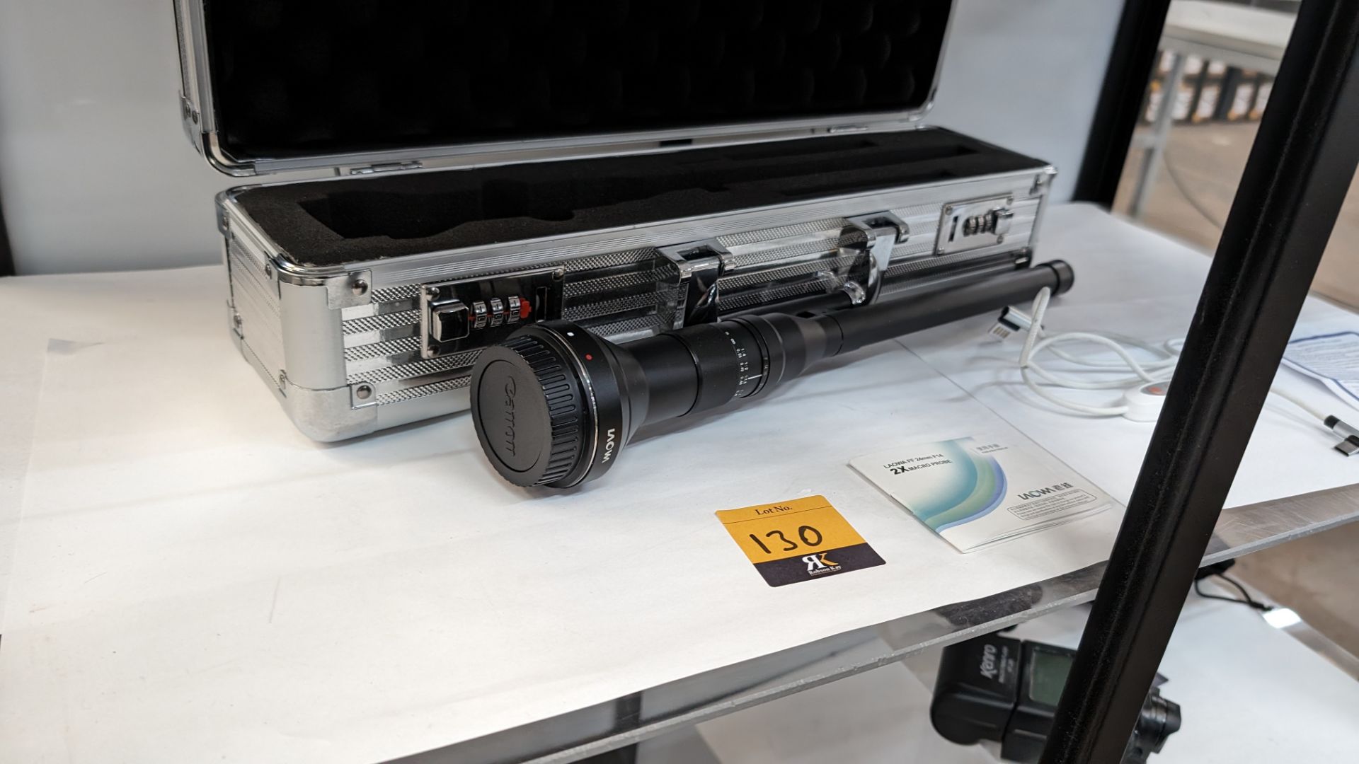 Venus Optics Laowa 2 x macro probe FF 24mm F14, including hard case & cable, incorporating push butt