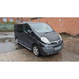 DV12 EHP Vauxhall Vivaro 2700 Sportive CDTi panel van with side windows, 6 speed manual gearbox, 199