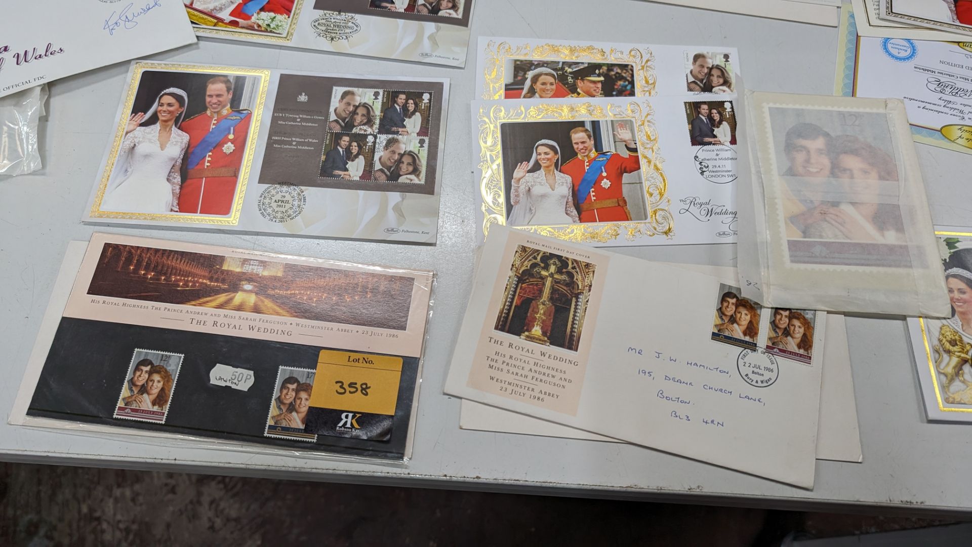 Stack of assorted royal & other commemorative stamps & more - Image 9 of 16