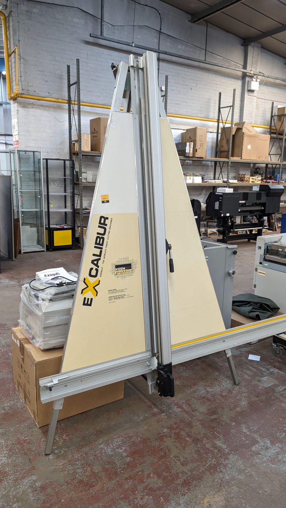 Keencut Graphics Excalibur A frame cutter. Height approximately 2330mm, max width including measuri - Image 2 of 13