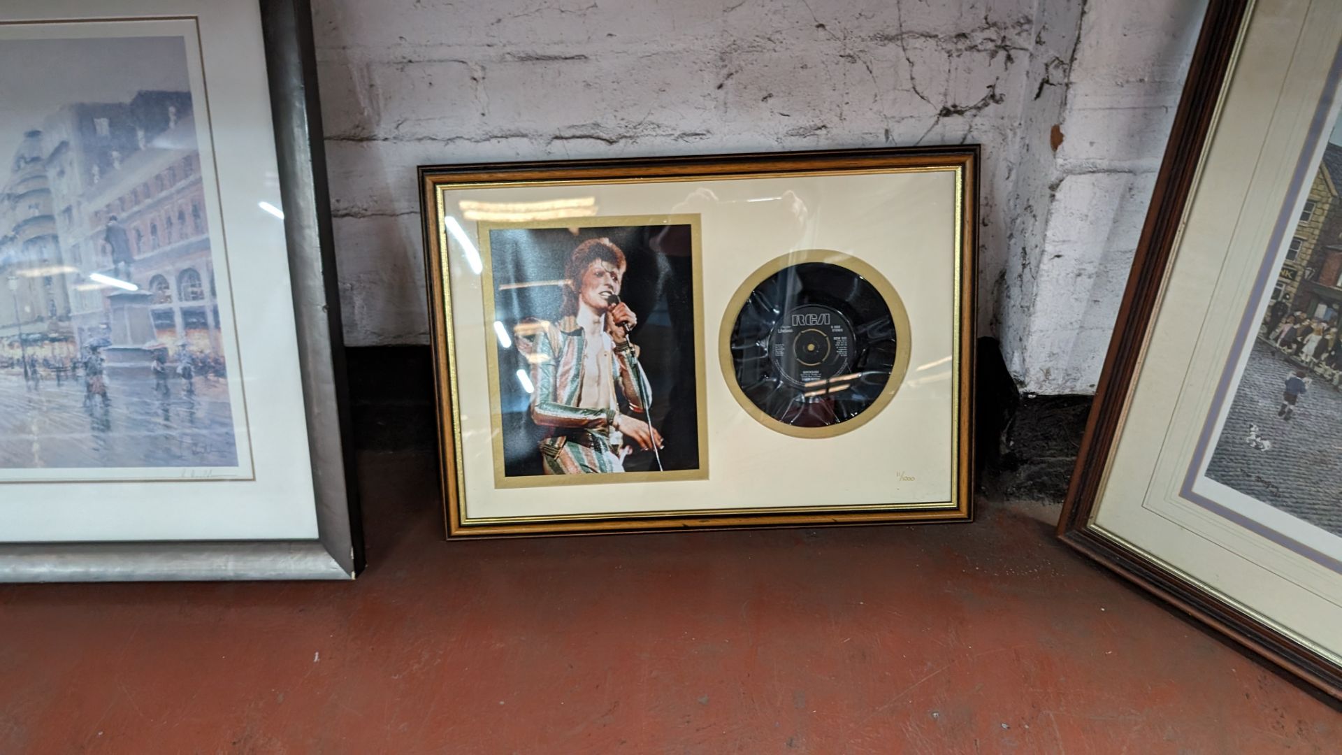 5 assorted framed pictures comprising 4 scenes & one David Bowie limited edition - Image 9 of 10