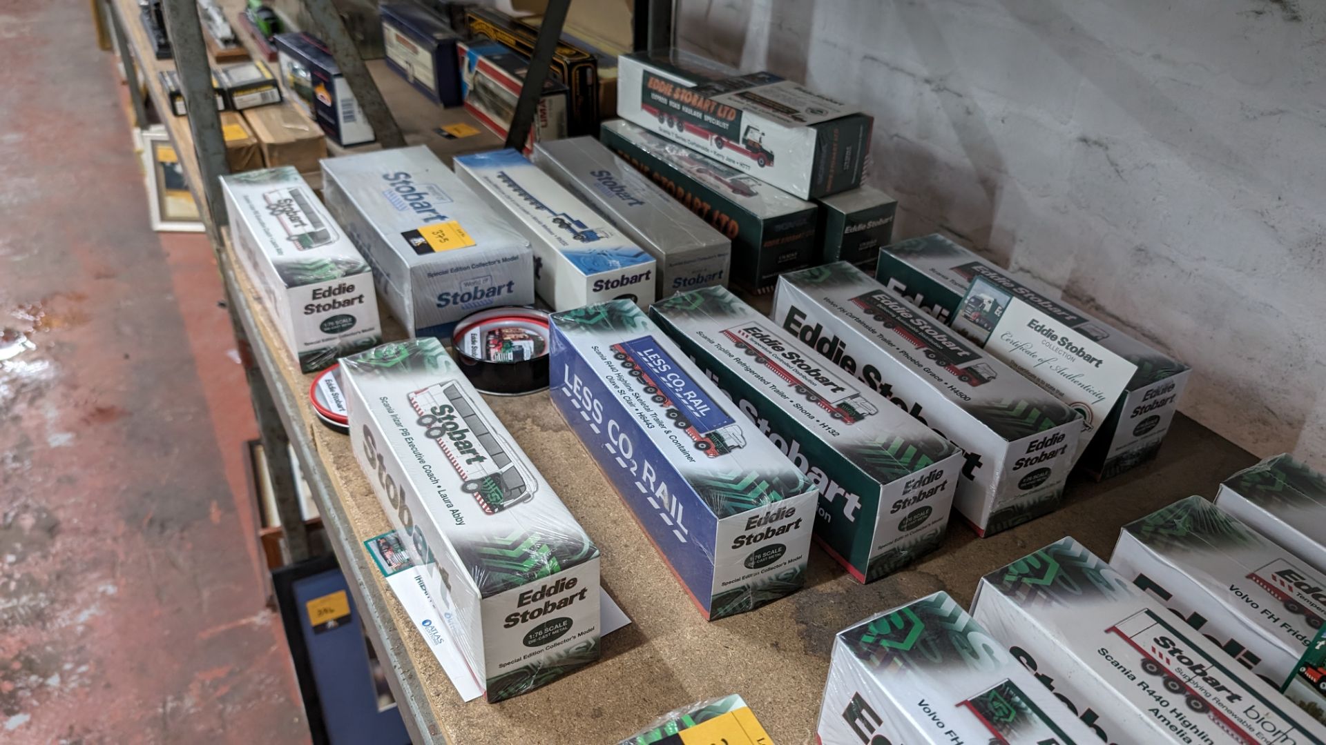 Mixed Eddie Stobart lot comprising 12 assorted model vehicles plus tin of coasters - Image 15 of 15