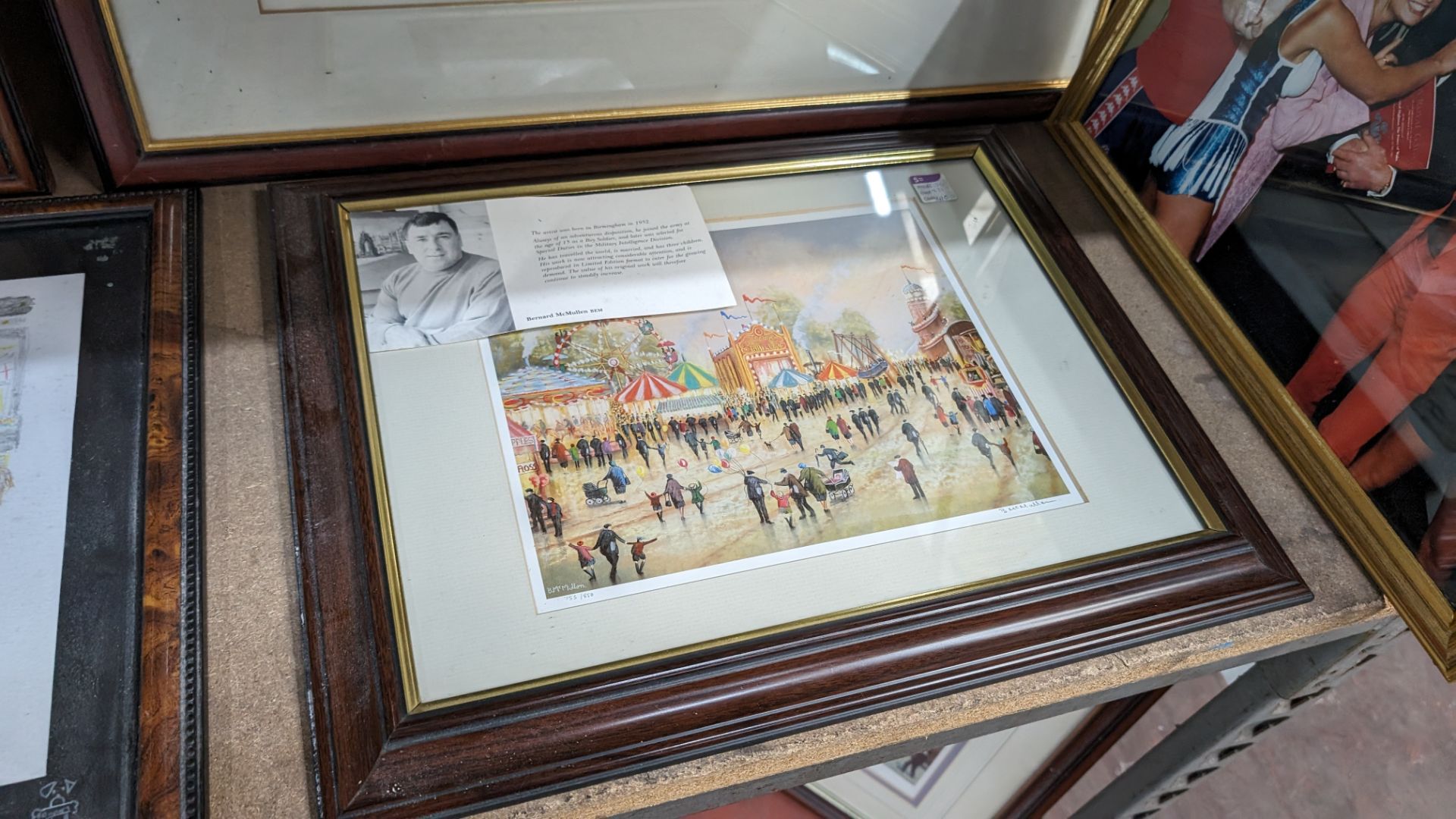 The contents of a bay of framed prints & pictures including reproduction Lowry, vintage photographs, - Image 10 of 14