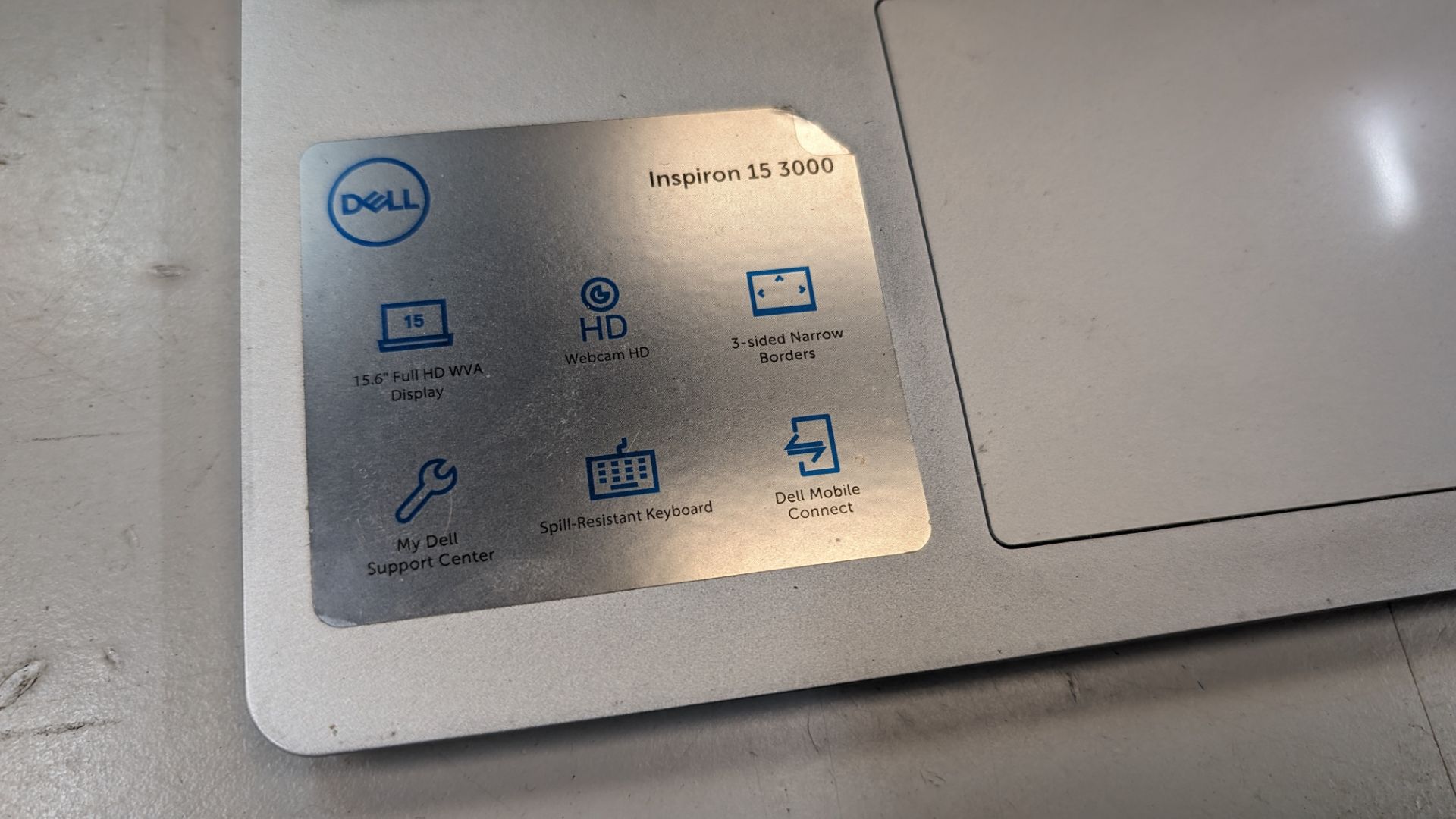 Dell laptop with power supply - Image 3 of 10