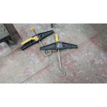 Pair of Rhino safe clamps for use with ladders